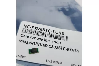 Чип к-жа Canon C-EXV65C Синий для Canon iR C3326i