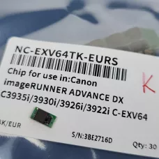 Чип к-жа Canon C-EXV64K Черный для Canon iR ADVANCE C3922/ C3926/ C3930/ C3935