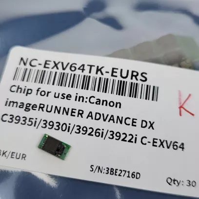 Чип к-жа Canon C-EXV64K Черный для Canon iR ADVANCE C3922/ C3926/ C3930/ C3935
