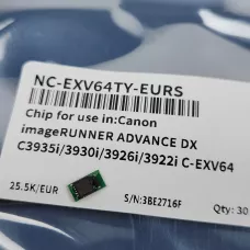 Чип к-жа Canon C-EXV64Y Желтый для Canon iR ADVANCE C3922/ C3926/ C3930/ C3935